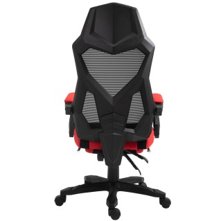 Silla Gaming BILBAO en Malla Transpirable Negra y Roja 2