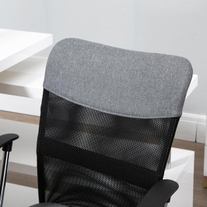Silla de Oficina AVEIRO, Malla Transpirable, Respaldo Medio, en Negro