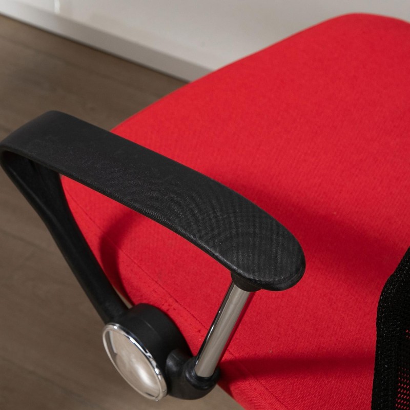 Silla de Oficina AVEIRO, Malla Transpirable, Respaldo Medio, en Negro