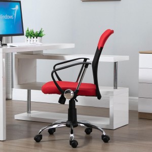 Silla de Oficina AVEIRO, Malla Transpirable, Respaldo Medio, en Negro