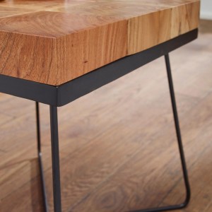Mesa auxiliar TUCANO, exclusivo diseño moderno y único, madera maciza