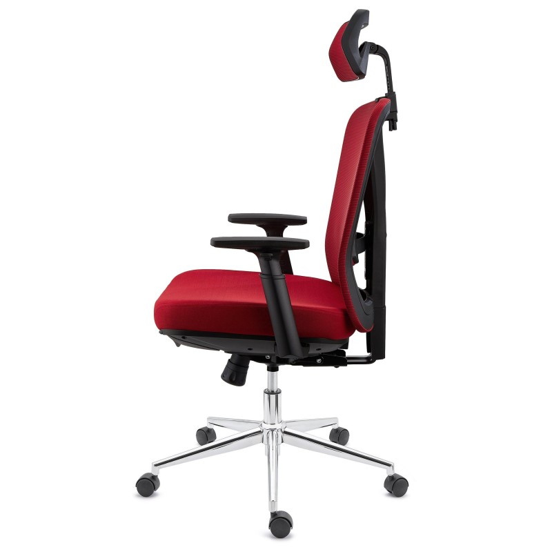 Silla Ergonómica TOWER, con reposapiés extensible, uso 8h, en negro