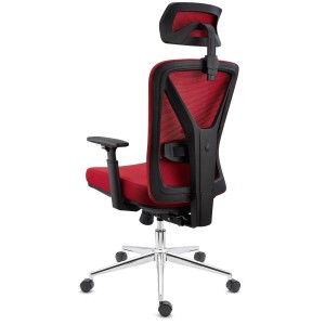 Silla Ergonómica TOWER, con reposapiés extensible, uso 8h, en negro
