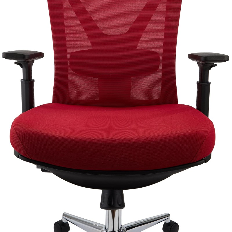 Silla Ergonómica TOWER, con reposapiés extensible, uso 8h, en negro