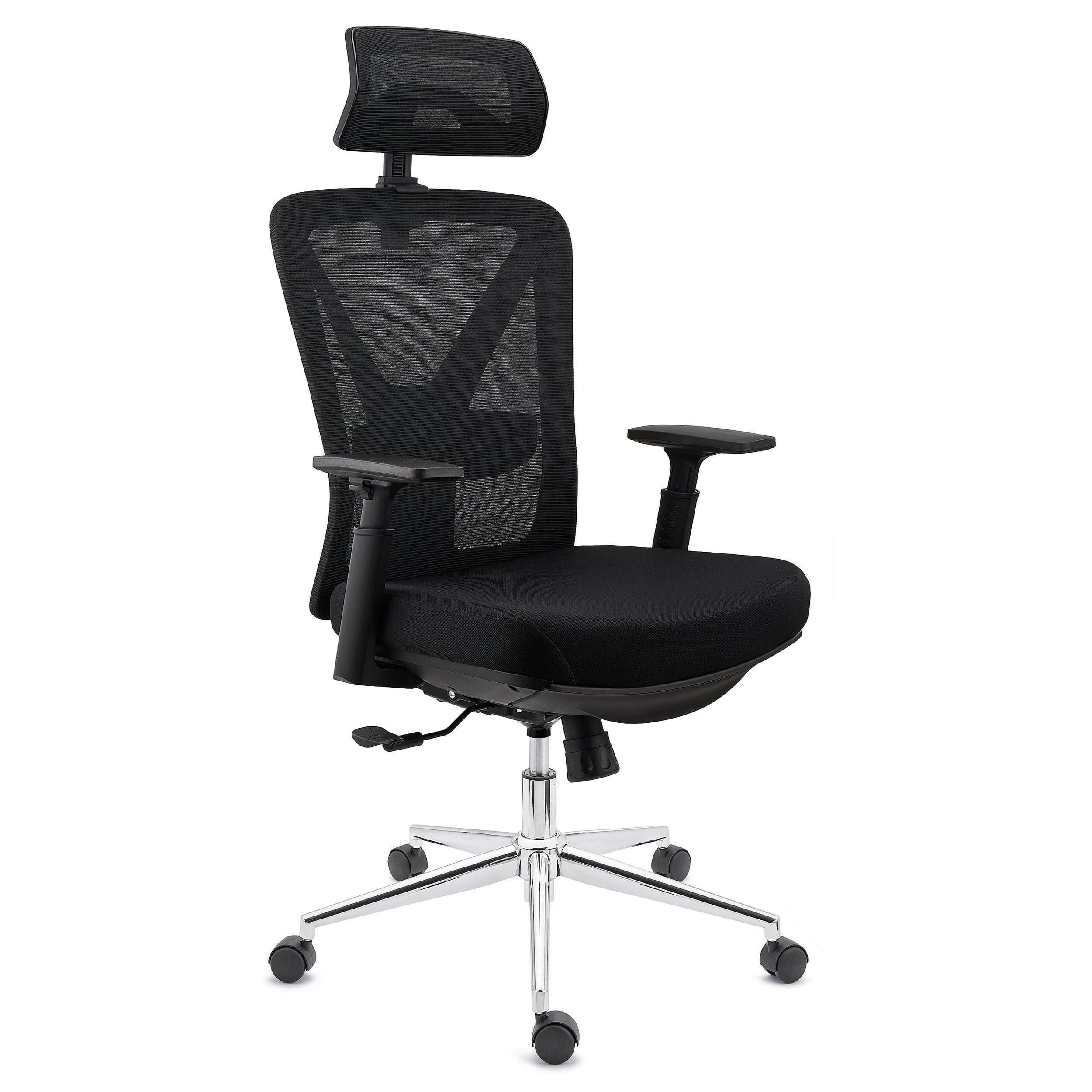 Silla Ergonómica TOWER, Reposapiés Extensible, Diseño Innovador, Uso Intensivo 8H, En Negro