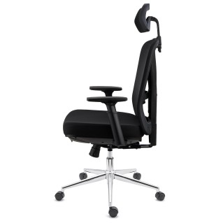 Silla Ergonómica TOWER, con reposapiés extensible, uso 8h, en negro 2