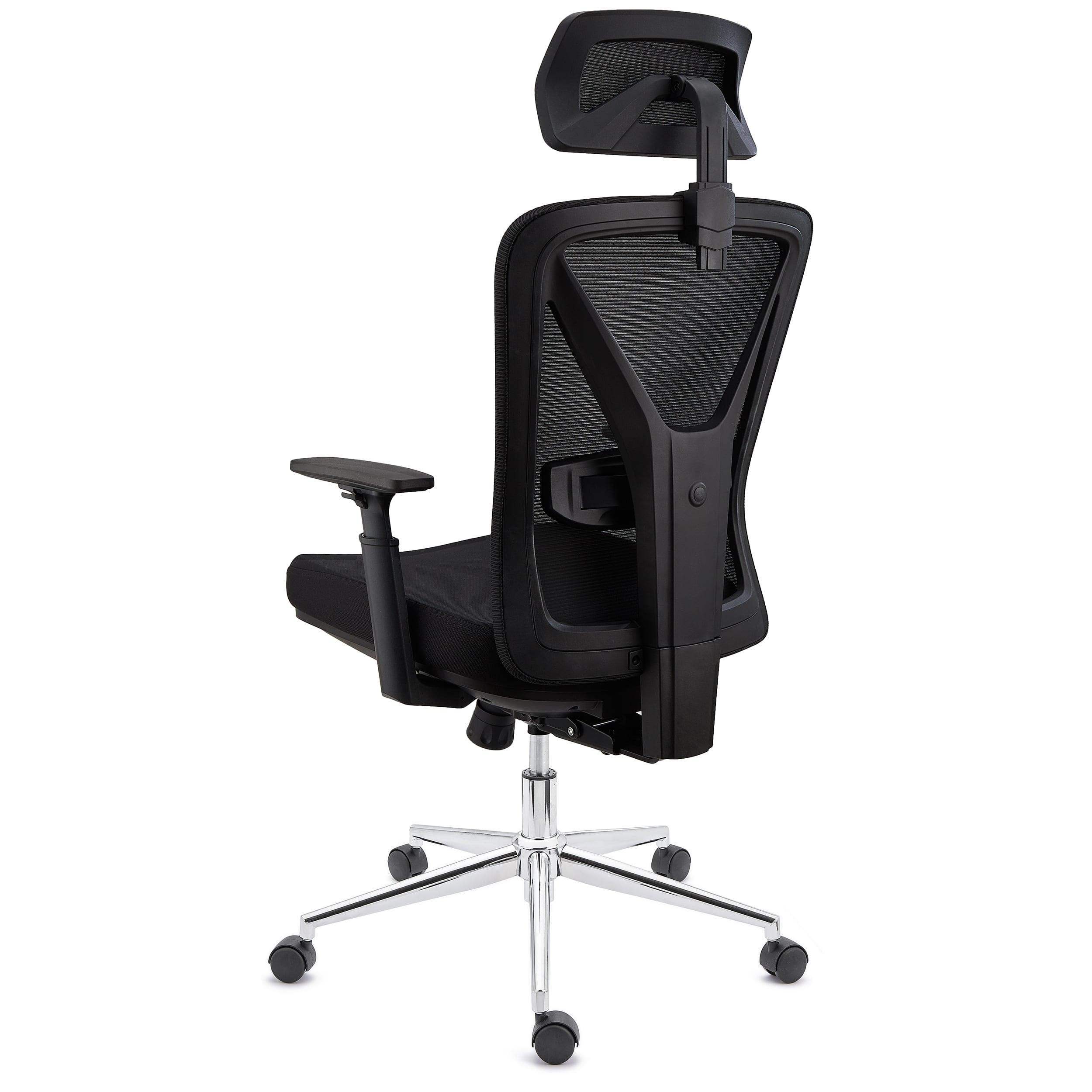 Silla Ergonómica TOWER, Reposapiés Extensible, Diseño Innovador, Uso Intensivo 8H, En Negro