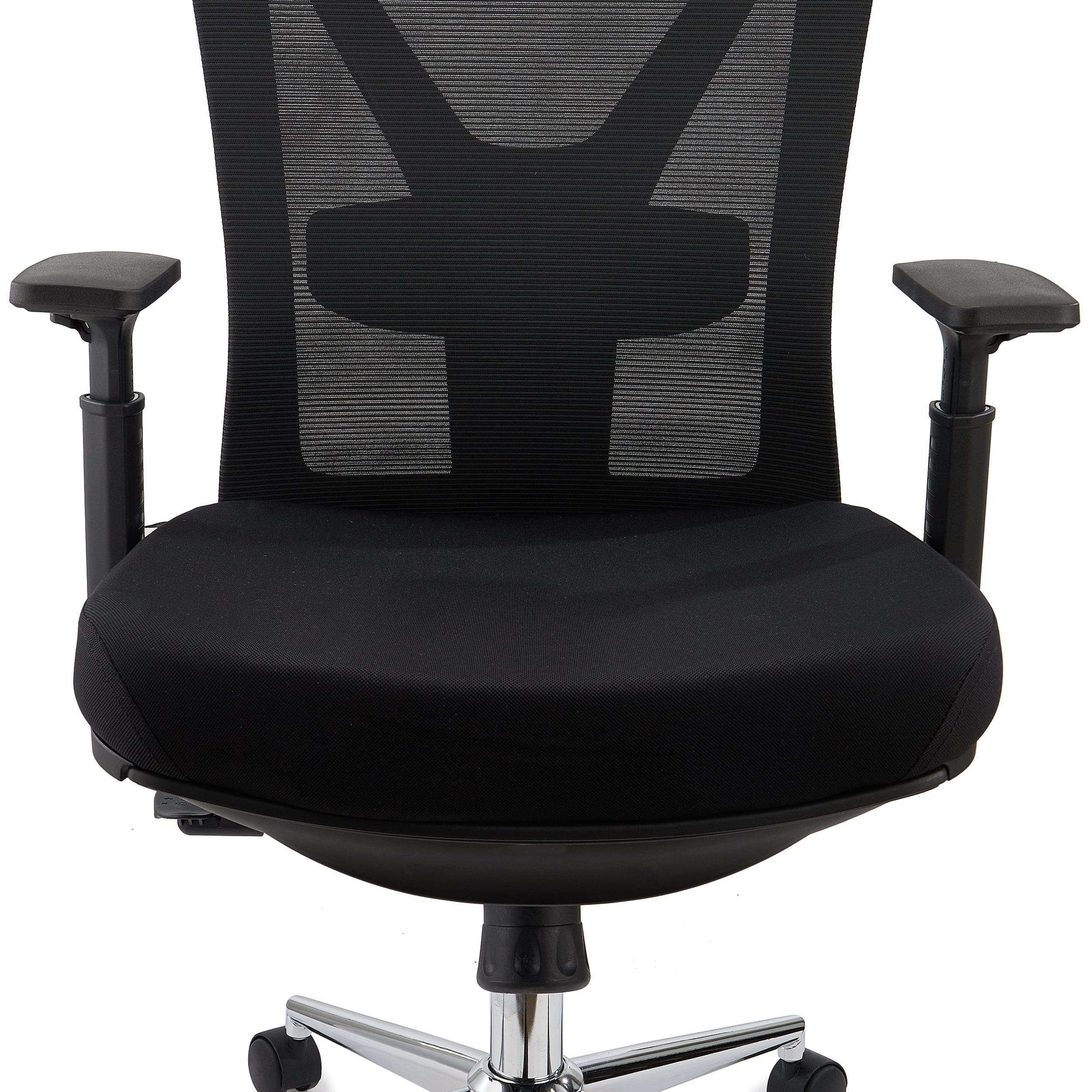 Silla Ergonómica TOWER, Reposapiés Extensible, Diseño Innovador, Uso Intensivo 8H, En Negro