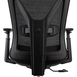 Silla Ergonómica TOWER, con reposapiés extensible, uso 8h, en negro