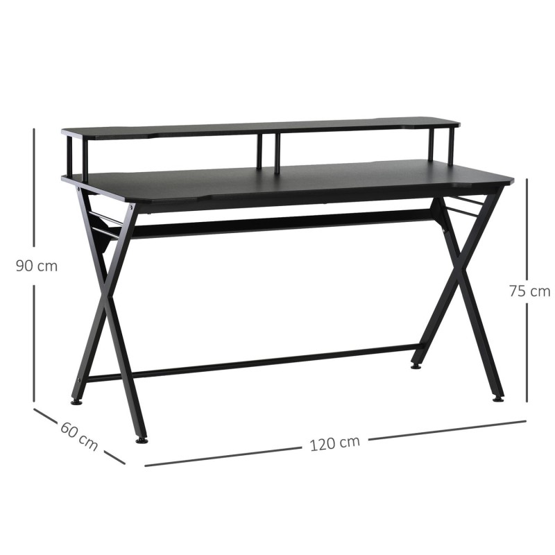 Mesa para Ordenador GENEBRA, en Madera, color Negro