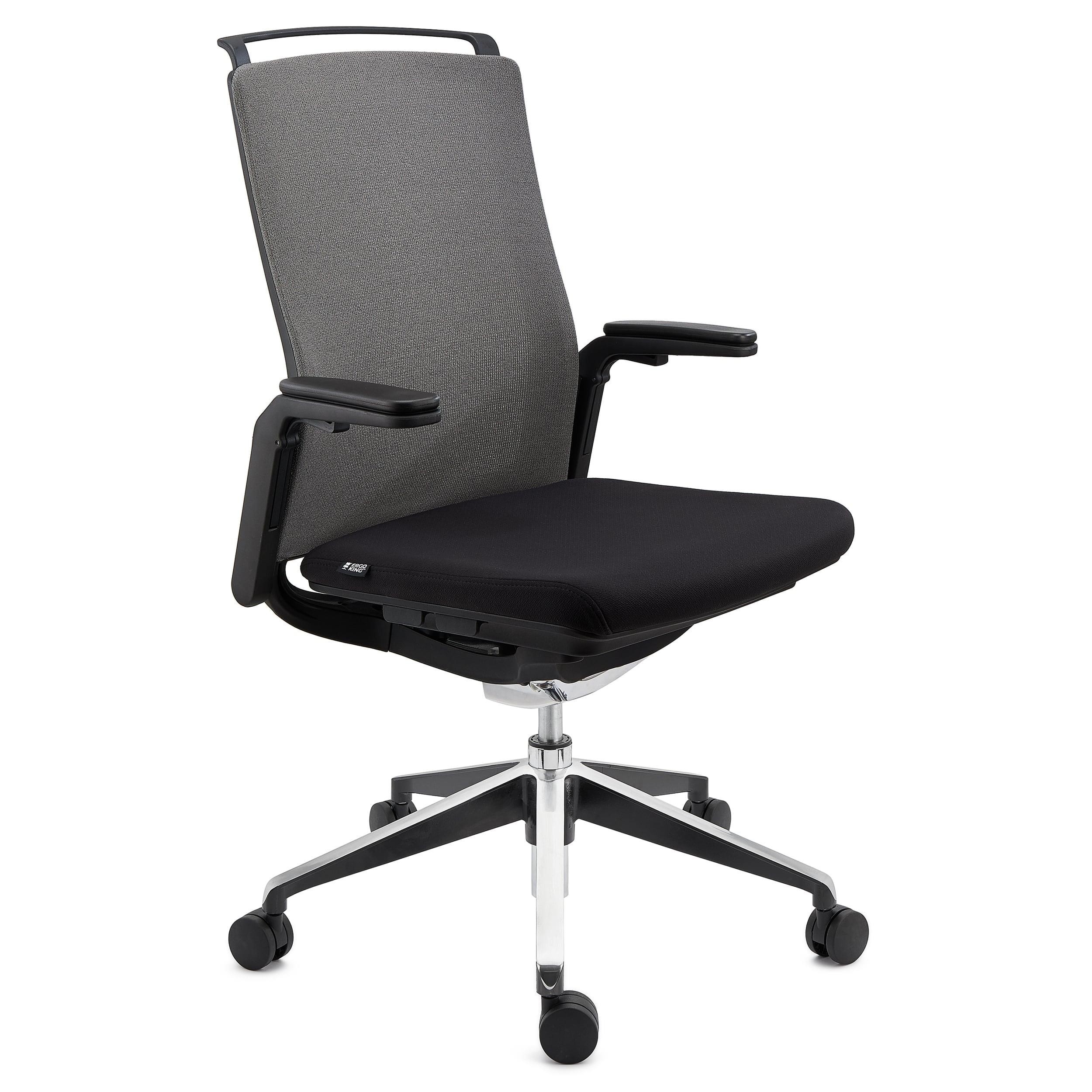 Silla de Oficina Ergonómica VELVET, Uso Profesional 8H, Elegante Diseño, Ajustable, En Negro