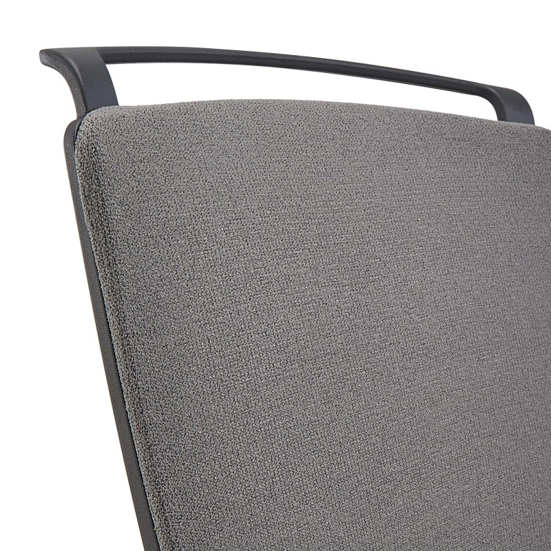 Silla de Oficina Ergonómica VELVET, elegante diseño, en negro