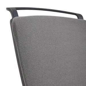 Silla de Oficina Ergonómica VELVET, elegante diseño, en negro