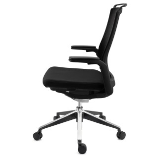 Silla de Oficina Ergonómica VELVET, elegante diseño, en negro 2