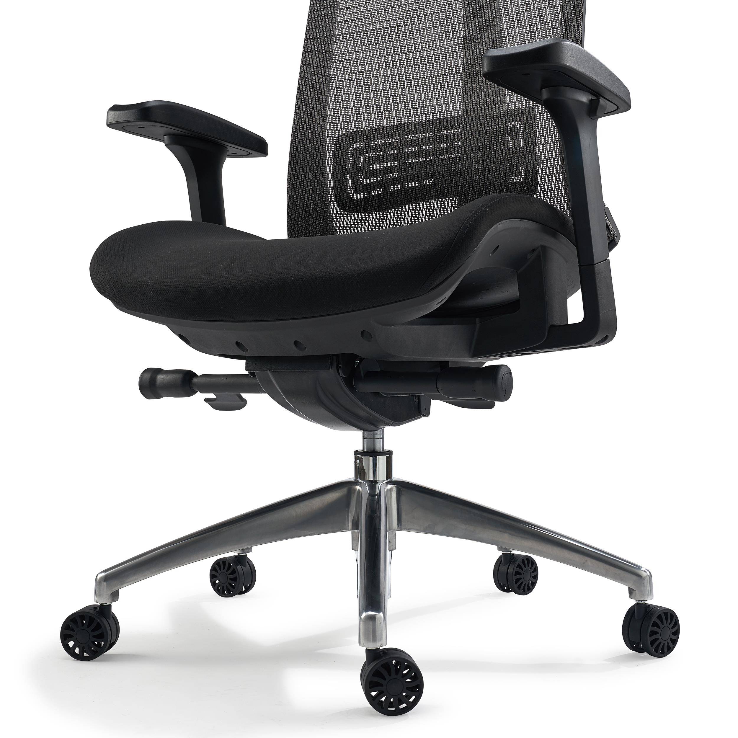 Silla Ergonómica RAPTOR, Avanzado Diseño, Máxima Adaptabilidad, Uso Profesional, En Negro