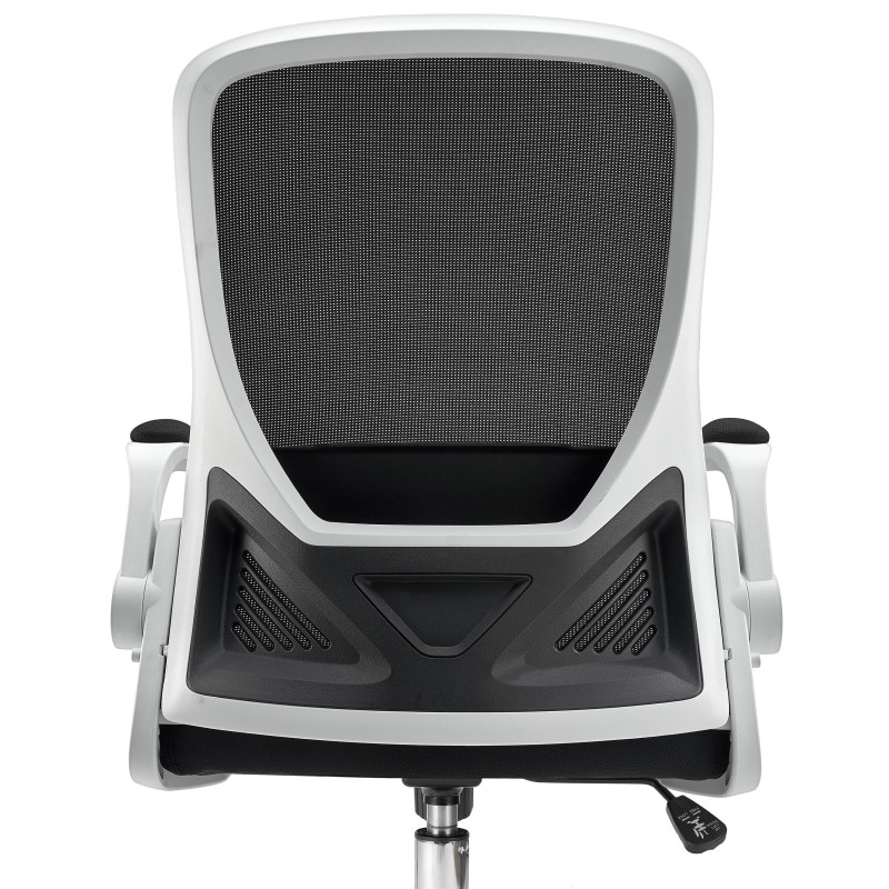 Silla de Oficina Plegable FOLD, reposabrazos abatibles, en negro