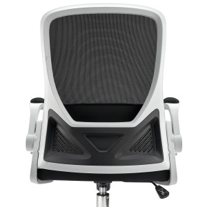 Silla de Oficina Plegable FOLD, reposabrazos abatibles, en negro