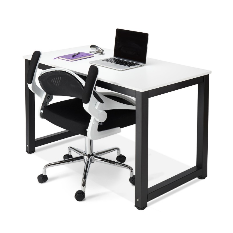 Silla de Oficina Plegable FOLD, reposabrazos abatibles, en negro