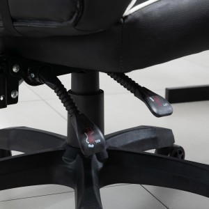 Silla gaming BUDAPESTE, reclinable 135º, en piel negro y azul