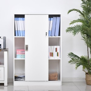 Armario de Oficina SERVI, amplia superficie almacenaje, en Madera color Blanco