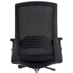 Silla de Oficina MIAMI PRO, mecanismo synchro, base metal, negro
