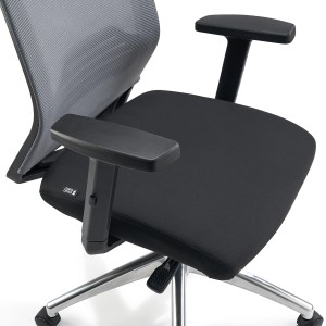Silla de Oficina MIAMI PRO, mecanismo synchro, base metal, negro