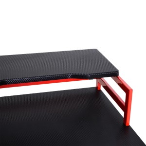Mesa Gaming MAGMA color Negro y Rojo