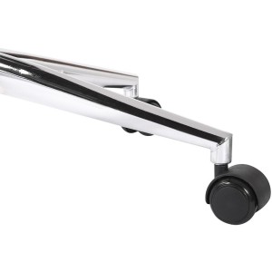 Silla de Oficina HAWAI en Madera Nogal y Piel color Negro