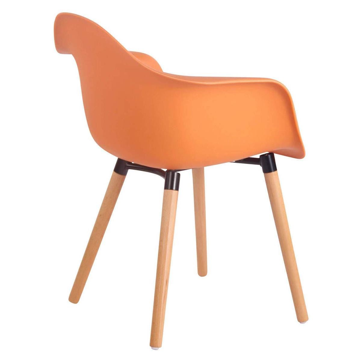 Silla de Confidente MARA, Diseño Moderno, Patas de Madera Claras, color Negro