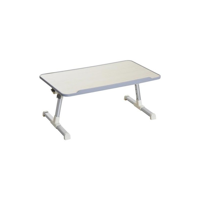 Mesa auxiliar/Soporte para ordenador portátil ROBY color Roble y Plata