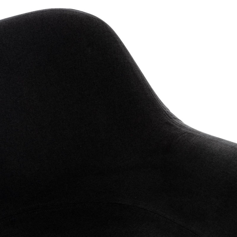 Silla de Confidente MALTA Patas en Madera, Negro