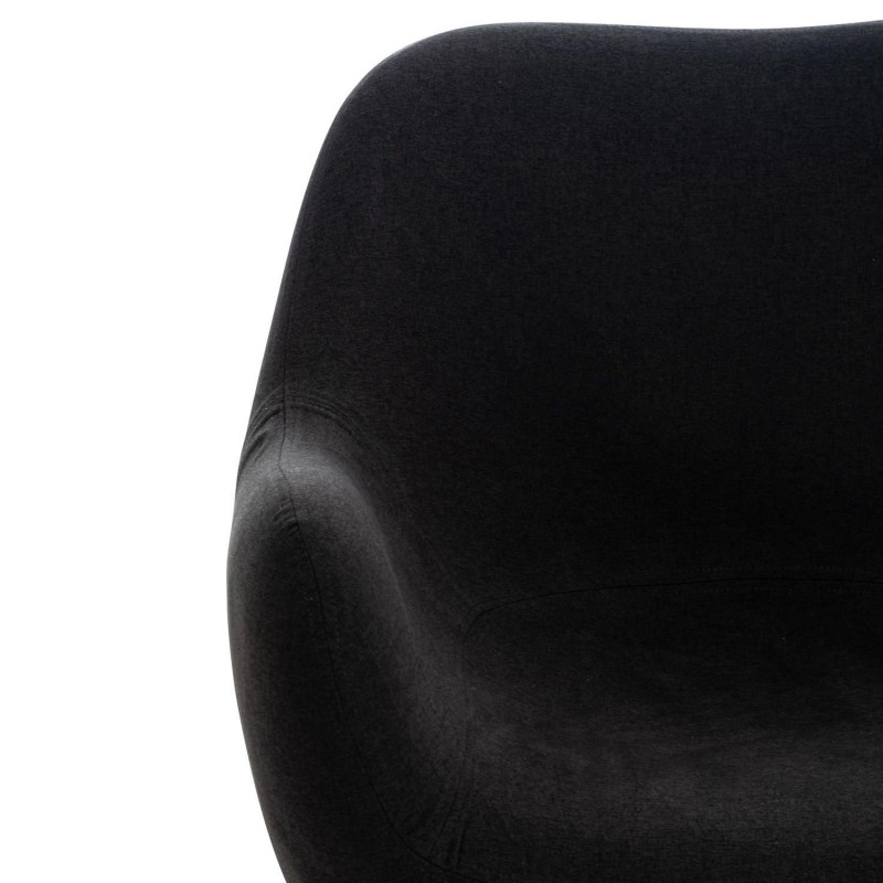 Silla de Confidente MALTA Patas en Madera, Negro