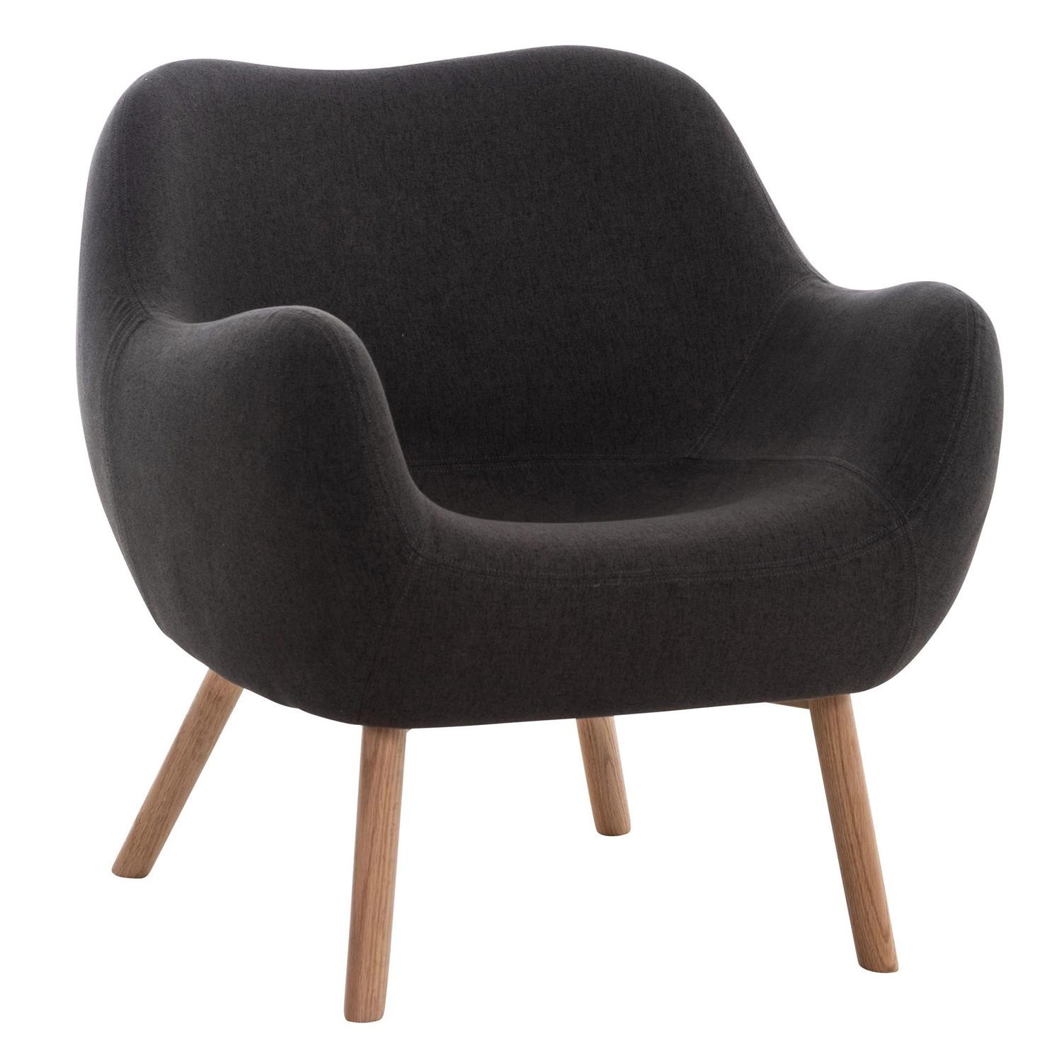 Silla de Confidente MALTA, Patas de Madera, color Negro
