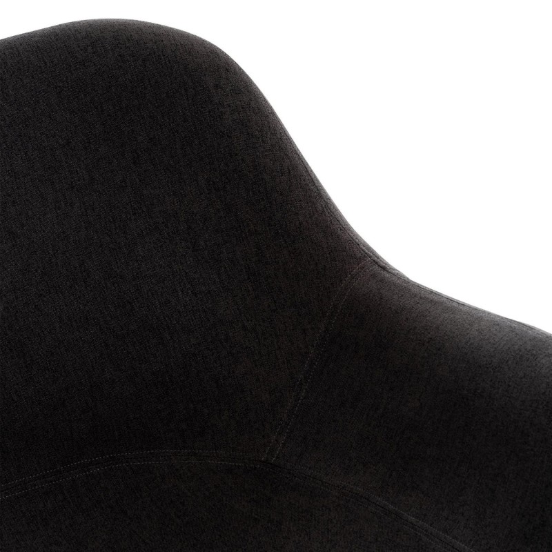 Silla de Confidente MALTA Patas en Madera, Negro