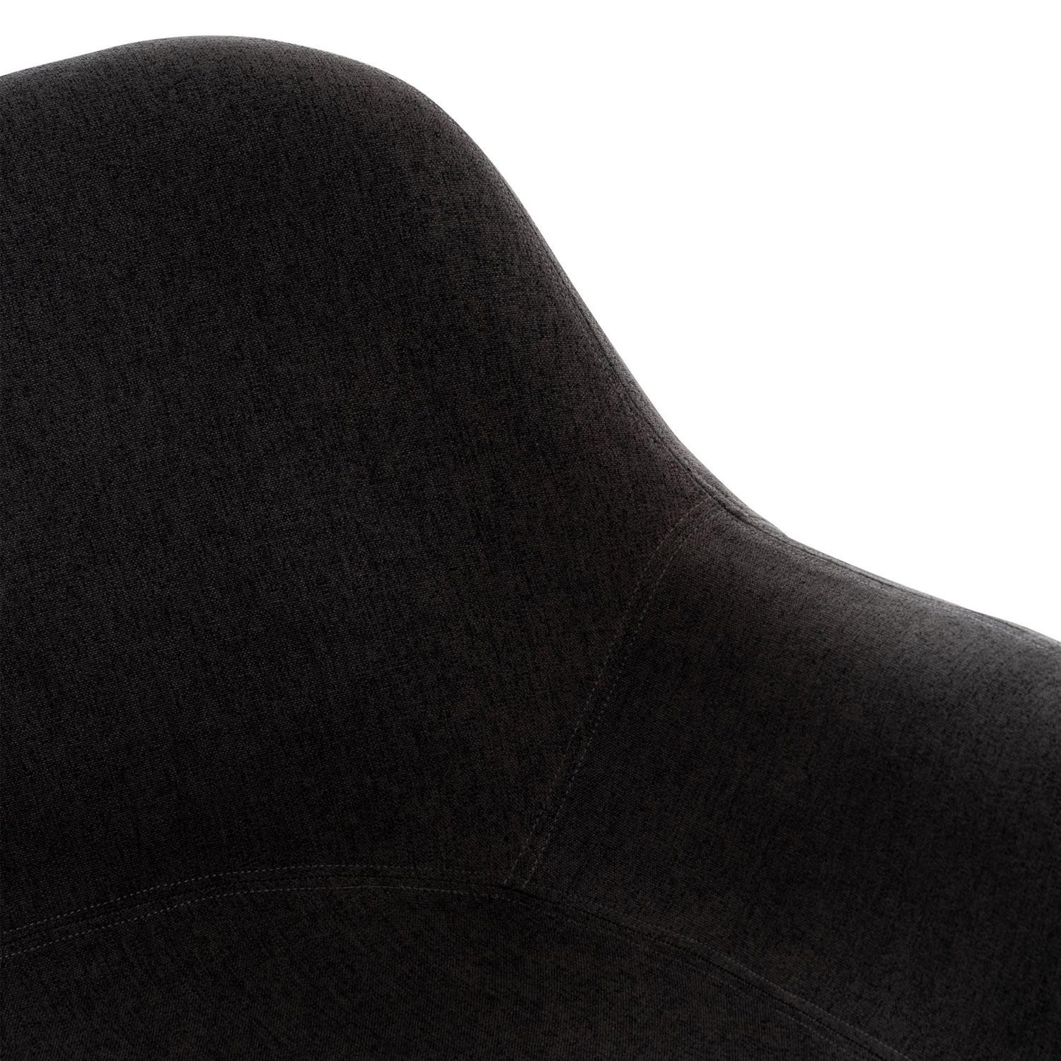 Silla de Confidente MALTA, Patas de Madera, color Negro