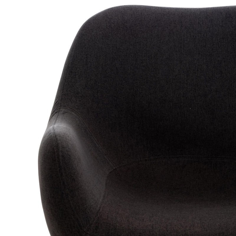 Silla de Confidente MALTA Patas en Madera, Negro