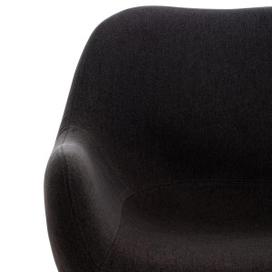 Silla de Confidente MALTA Patas en Madera, Negro