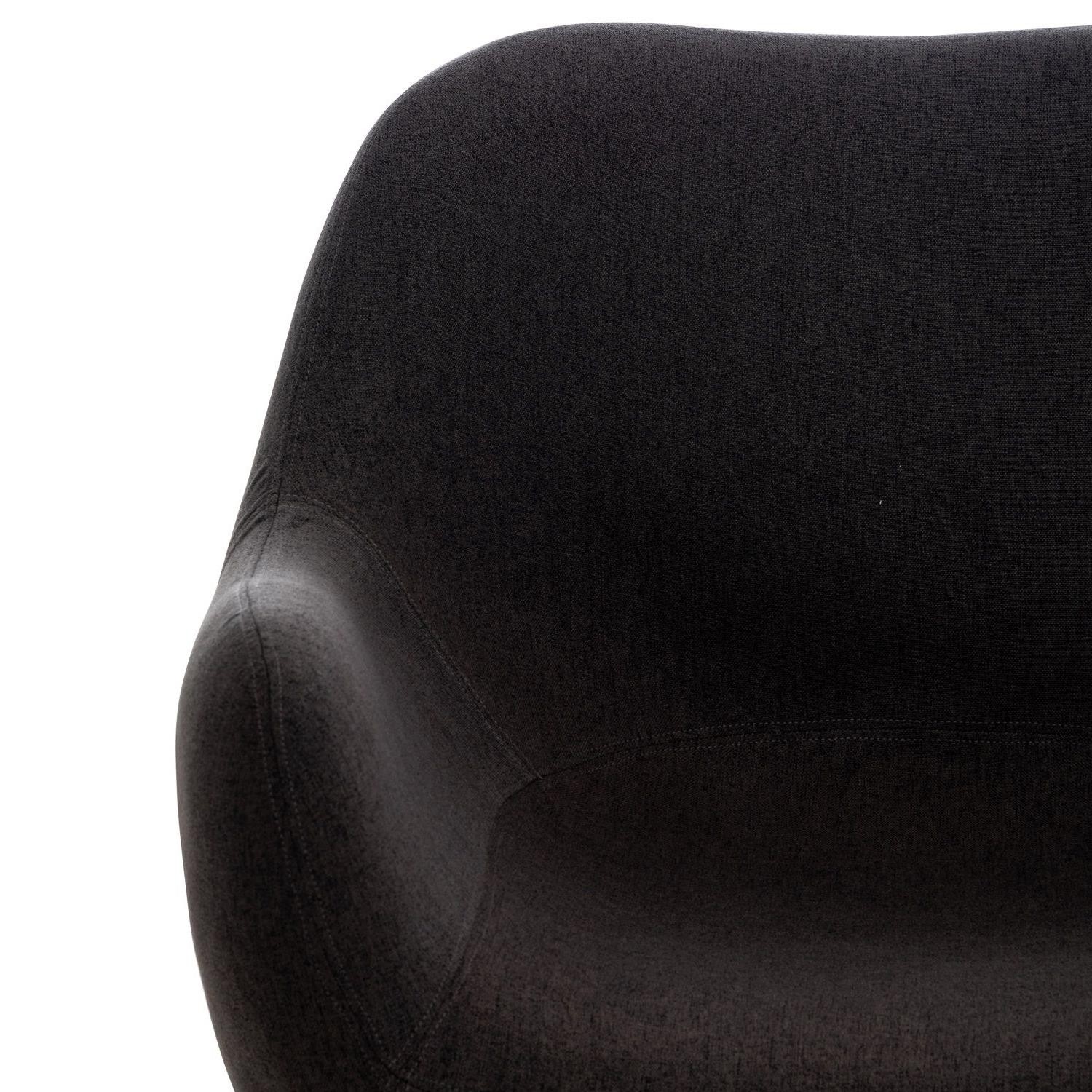 Silla de Confidente MALTA, Patas de Madera, color Negro