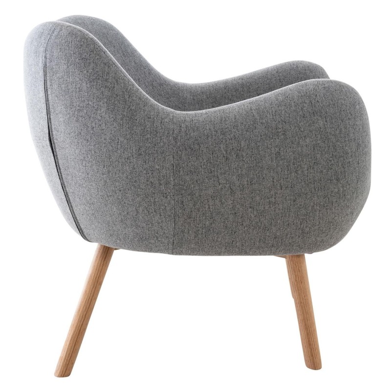 Silla de Confidente MALTA Patas en Madera, Negro