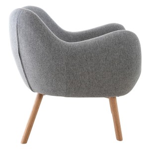 Silla de Confidente MALTA Patas en Madera, Negro