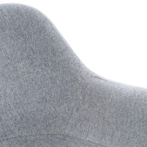 Silla de Confidente MALTA Patas en Madera, Negro