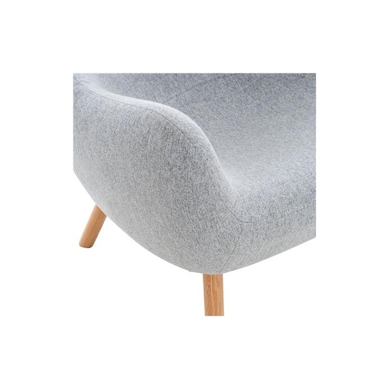 Silla de Confidente MALTA Patas en Madera, Negro