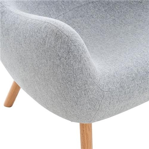 Silla de Confidente MALTA, Patas de Madera, color Negro