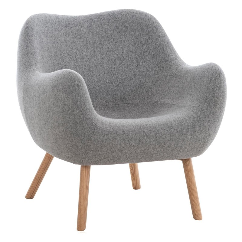 Silla de Confidente MALTA Patas en Madera, Negro
