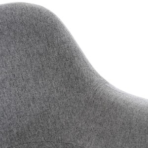 Silla de Confidente MALTA Patas en Madera, Negro
