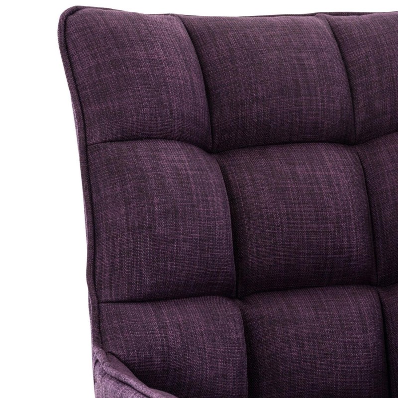 Silla de Confidente TANGO, Patas Acero Inoxidable, en Tela color Azul