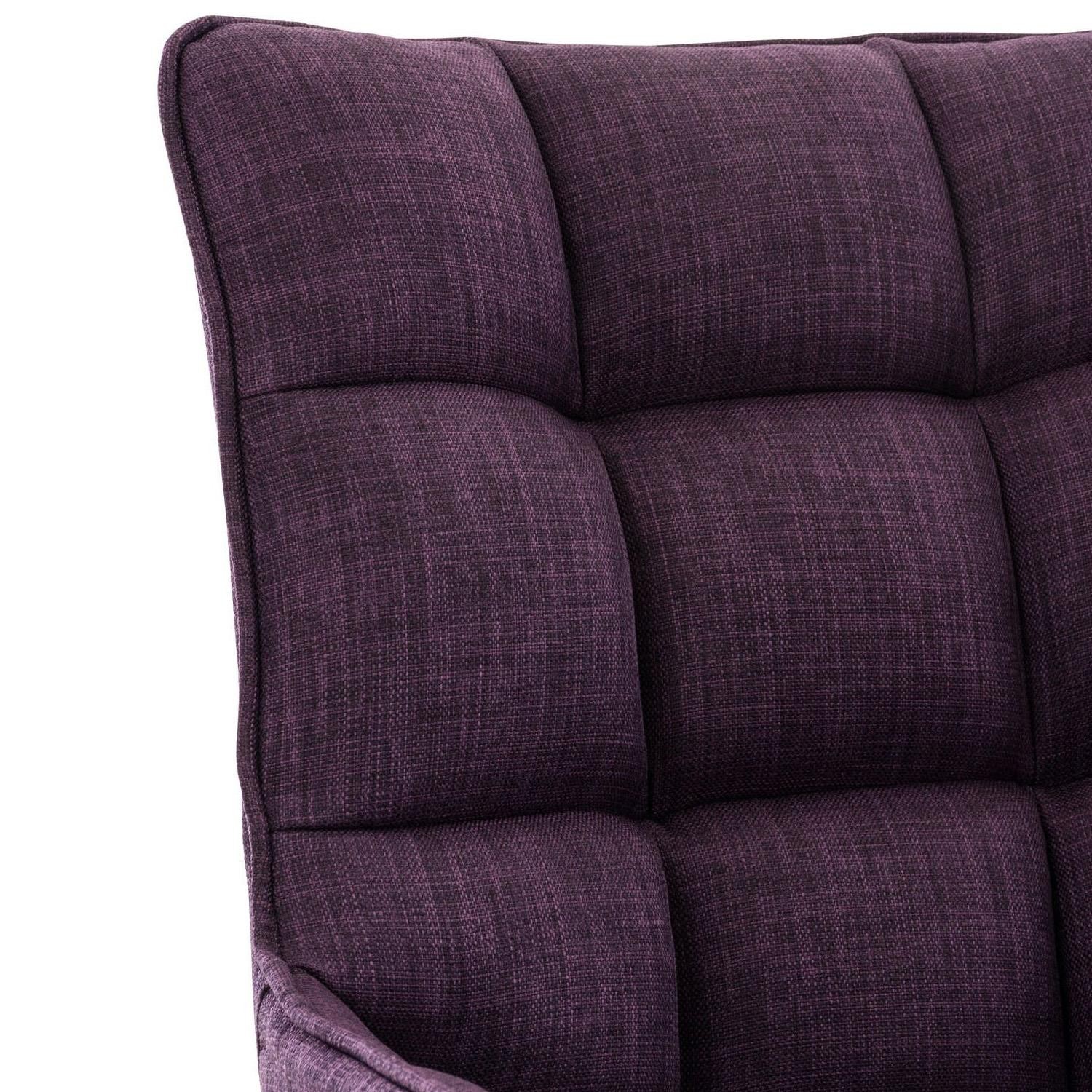 Silla de Confidente TANGO, Gran Acolchado, Patas Acero Inoxidable, en Tela color Azul