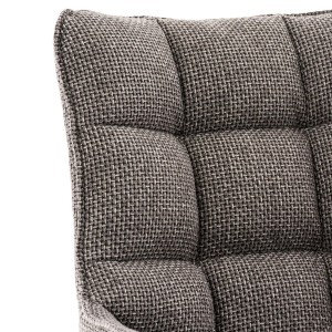 Silla de Confidente TANGO, Patas Acero Inoxidable, en Tela color Azul