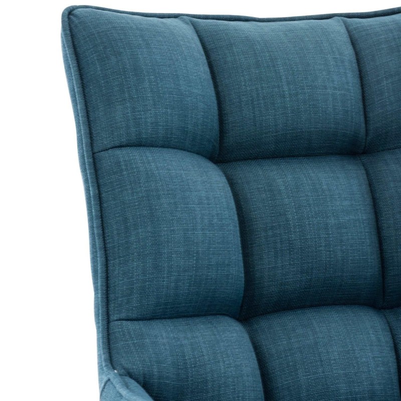 Silla de Confidente TANGO, Patas Acero Inoxidable, en Tela color Azul