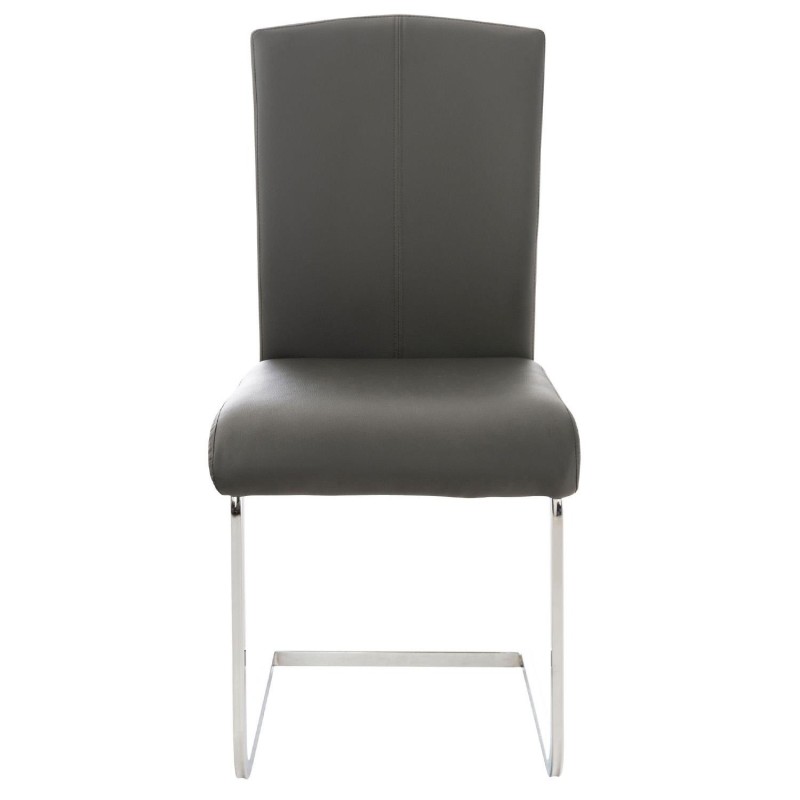 Silla de Confidente FOSTER en Piel color Negro